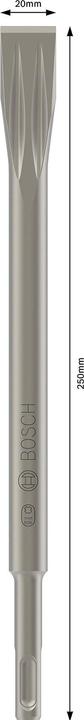 Produktbild Bosch Professional Zubehör PRO SDS plus-5C Flachmeissel-Set, 20 x 250 mm (20 mm)