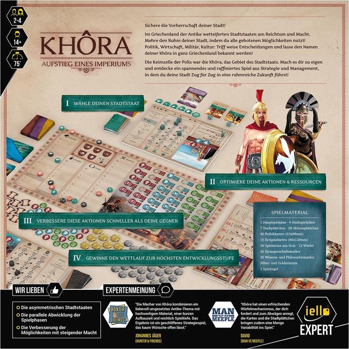 Produktbild Iello 518249 - Khora, Brettspiel, 2-4 Spieler, ab 14 Jahren (DE-Ausgabe) (Deutsch)