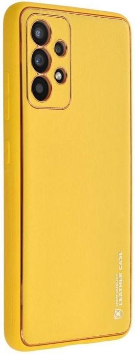 Produktbild OEM Back panel cover LEATHER case for SAMSUNG S24 Plus yellow (Samsung Galaxy S24+)