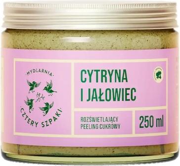 Immagine prodotto Mydlarnia Cztery Szpaki Scrub di zucchero illuminante al limone e al ginepro 250ml (250 ml)