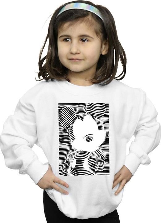 Actual product image Disney Girls Mickey Mouse Lines Sweatshirt (152, 158)