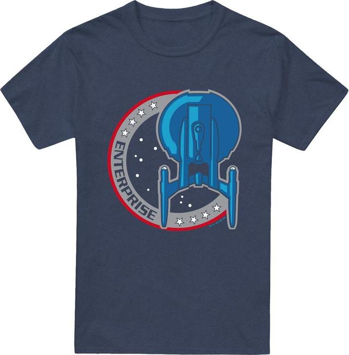 Actual product image Unisex Adult Enterprise Patch T-Shirt (XXL)