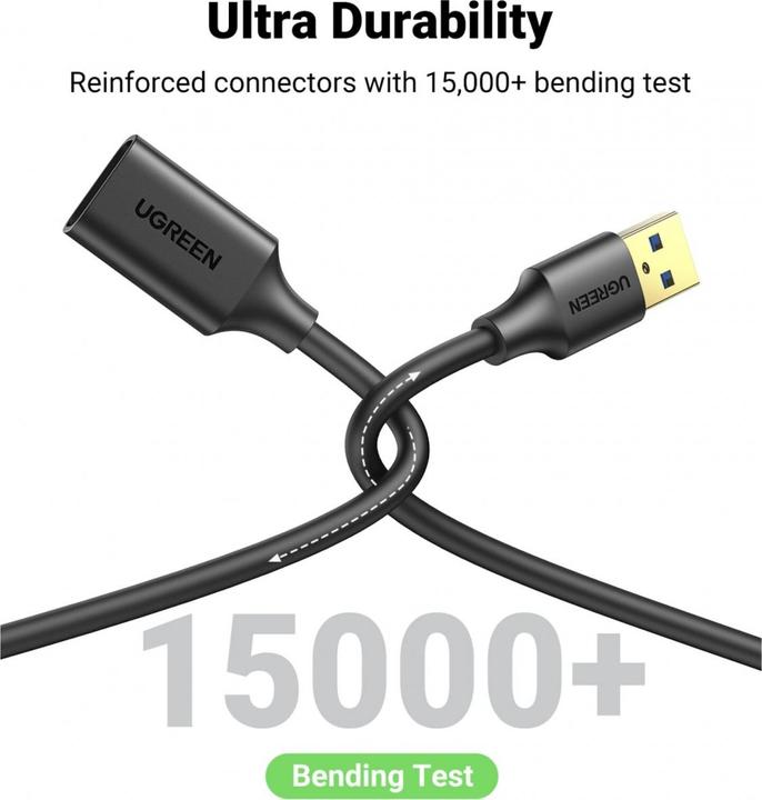 Actual product image Ugreen USB A — USB A (3 m, USB 3.0)