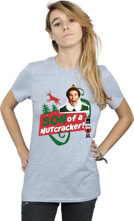 Produktbild Elf Son Of A Nutcracker Boyfriend Fit TShirt (M)
