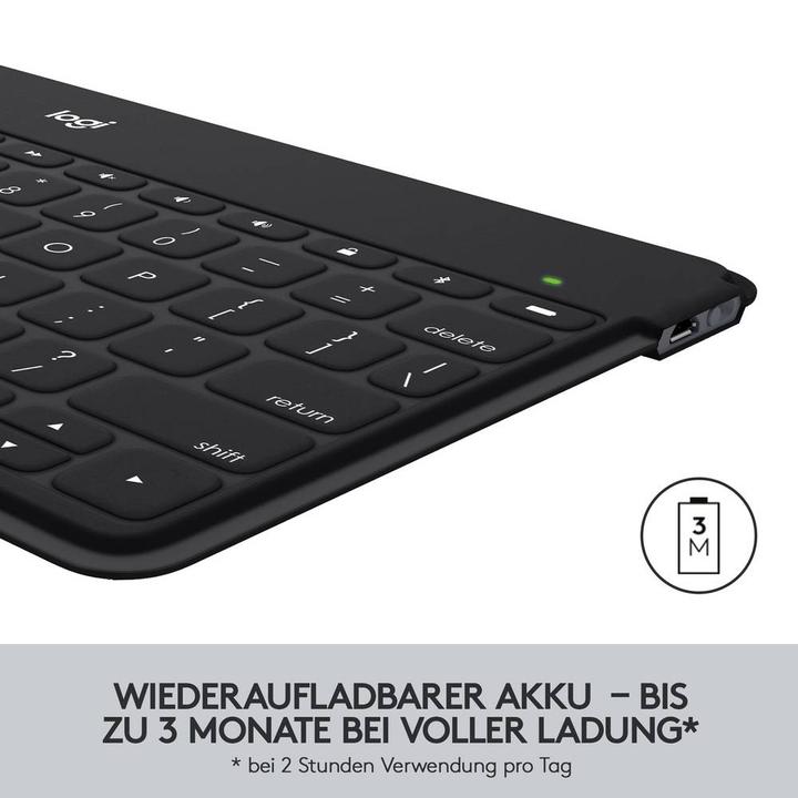 Image du produit Logitech Keys-To-Go (DE, iPad, iPhone, Apple TV)