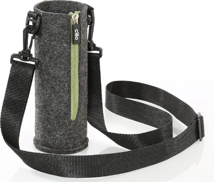 Immagine prodotto Cilio Borsa per bottiglie, feltro verde H 21 cm