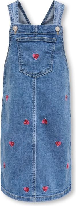 Actual product image Only Normal geschnitten Trapezausschnitt Verstellbare Träger mit Schnalle Kurzes Kleid Jeanskleid (110)