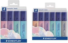 Immagine prodotto Staedtler Evidenziatore Textsurfer pas. caso 4pcs (carminio chiaro, Lavanda, Verde menta, Azzurro cielo, 5 mm, 4 x)