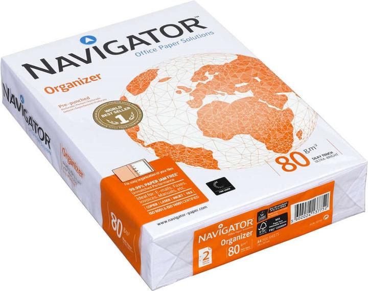 Navigator Copy paper organiser DIN A4 80 gsm 2-punched 500 sheets (80 g/m², 500 x, A4)