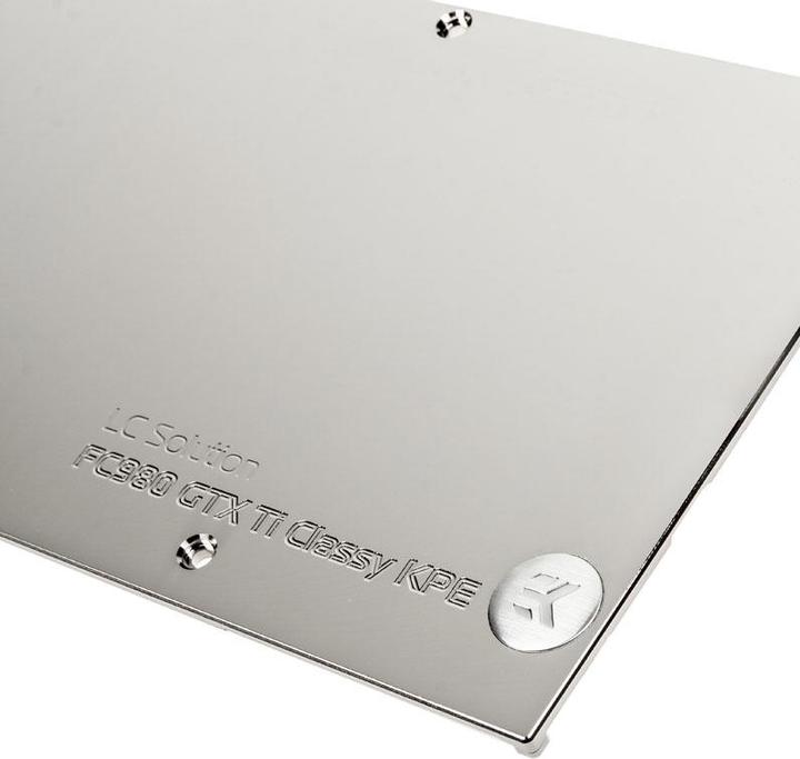 Produktbild EKWB EK-FC980 GTX Ti Classy KPE Backplate - Nickel