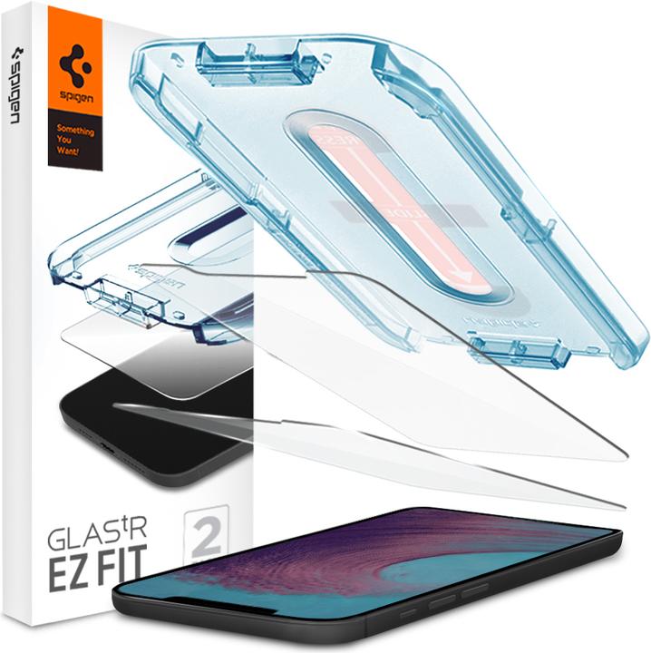Spigen Glas tR EZ Fit(2Pack) (2 Stück, Apple iPhone 12 Pro Max)
