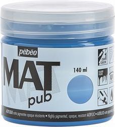 Actual product image Pebeo Acrylic Mat Pub (Cyan, 140 ml)