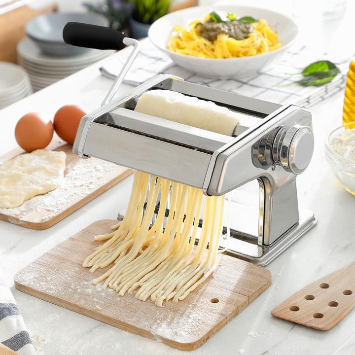 Produktbild InnovaGoods Nudelmaschine aus Metall - 3 Schneidwalzen