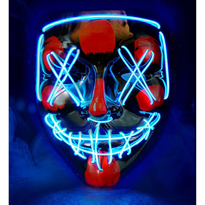 Produktbild Widmann Gruselige X Maske mit Blauer LED Beleuchtung