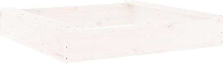 Produktbild VidaXL Sandkasten mit Sitzen Grau Quadratisch Massivholz
