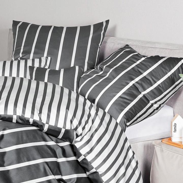 Image du produit Janine Mako-Satin Bettwäsche modern classic (Taie d'oreiller, 80 x 80 cm)