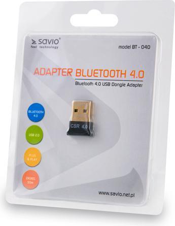 Immagine prodotto Savio BT-040 Scheda di rete Bluetooth (USB)