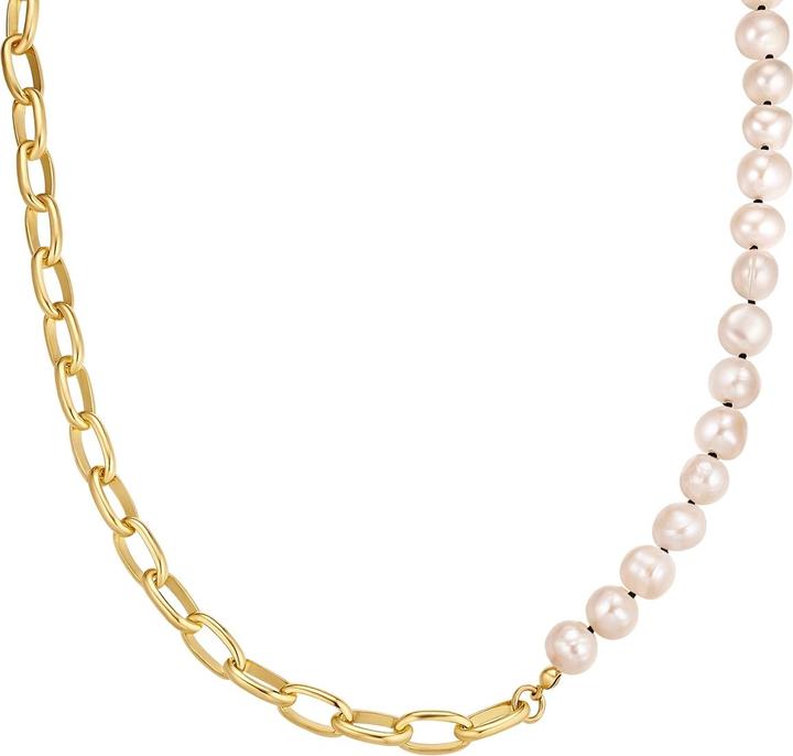 Yokoamii Damen Perlen-Kette Metall-Legierung - 36438 (Metall-Legierung, 47.5 cm)