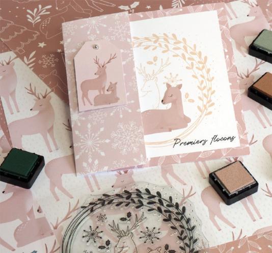 Produktbild Artemio Silikonstempel "Snow Deers"