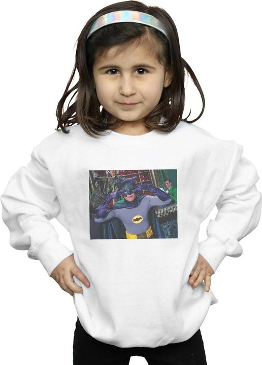 Actual product image Girls Batman TV Series Batdance Photo Sweatshirt (140, 146)