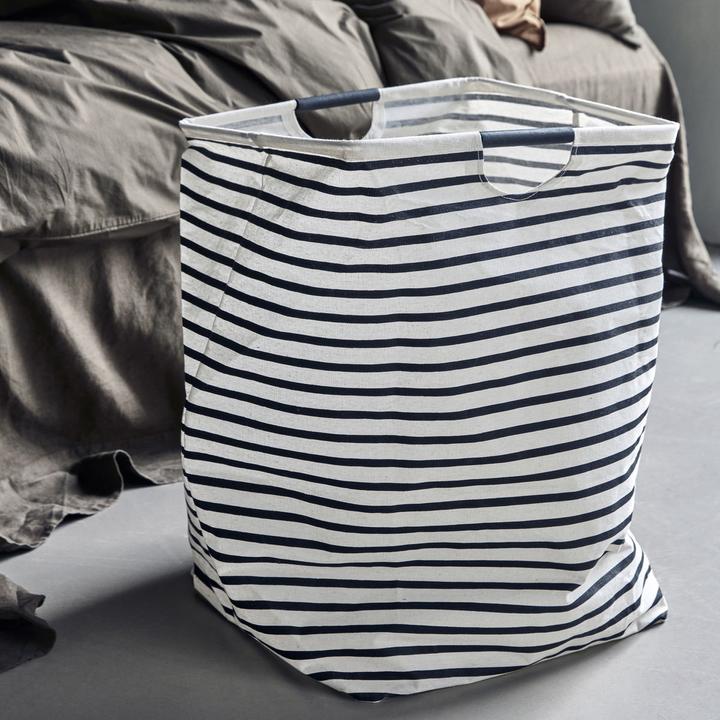 Image du produit House Doctor Sac à linge, HDstripes, noir/blanc