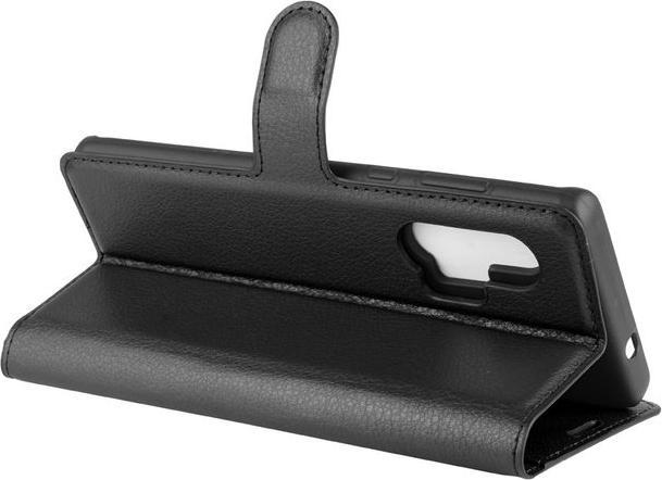 Actual product image MU Classic Litchi Leather Bookcover Series (Motorola Edge+)