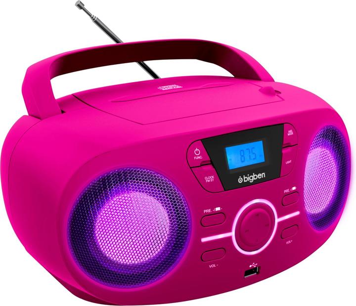 Immagine prodotto Bigben Radio CD portatile CD61 USB- rosa (FM, PLL)