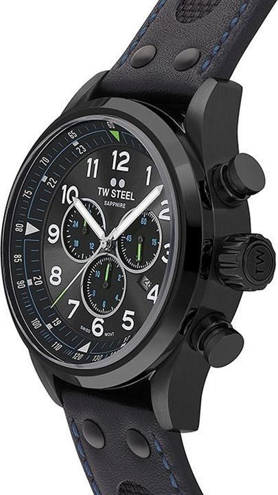 Produktbild TW 1000 Steel SVS306 Horloge, FIA Special edition Petter Solberg, 48mm Volante Swiss Movement, Chrono, zwart (Chronograph)