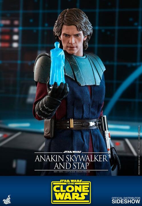 Image du produit Hot Toys Star Wars - The Clone Wars "Anakin Skywalker & STAP" 1/6 Scale Figurine