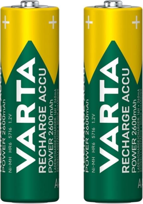 Actual product image Varta Recharge Accu Power (2 pcs., AA, 2600 mAh)