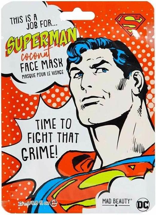 Produktbild Mad Beauty DC Superheroes Superman Gesichtsmaske Feuchtigkeitsspendende und erfrischende Sheet Mask für (25 ml)
