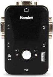 Immagine prodotto Hamlet KVM Smart Control Switch a 3 porte usb con 2 set di cavi KVM inclusi
