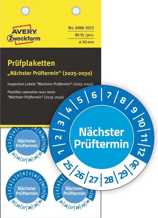 Avery Prüfplaketten