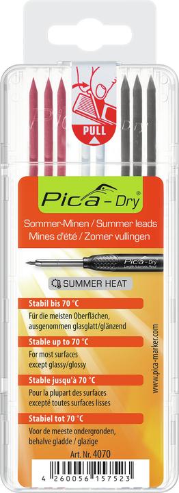 Image du produit Pica Mines de rechange SUMMER SB (Recharger, Blanc, Gris, Rouge, 2.80 mm)