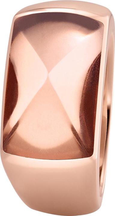 Actual product image Xen Ring with 16x10 mm smoky quartz rose gold plated (58)