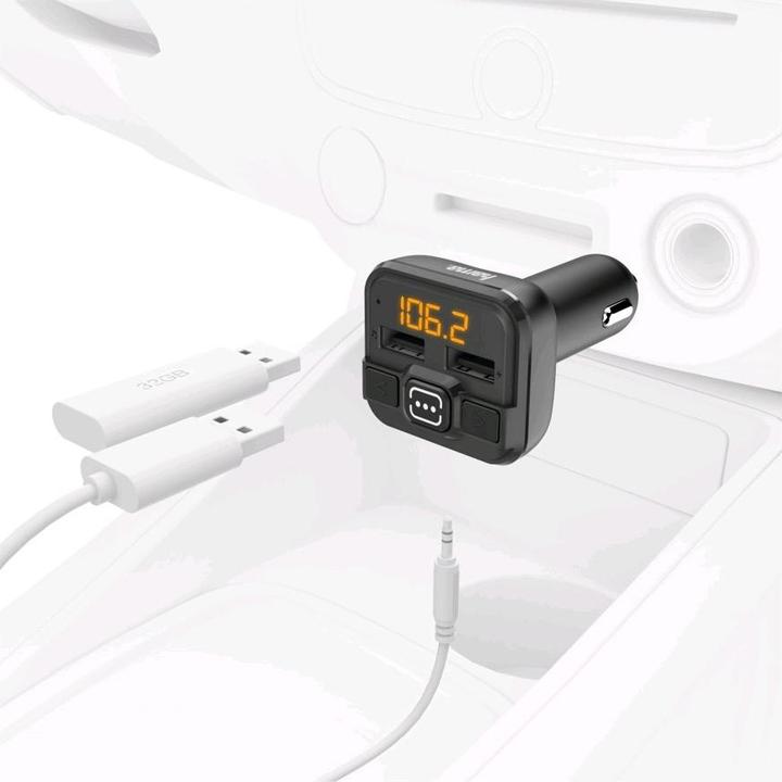 Produktbild Hama FM-Transmitter mit AUX-IN + USB-IN