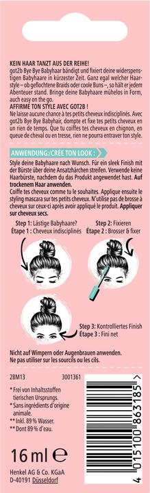 Actual product image Got2b Babyhaar Bändiger Bye Bye Babyhaar 16ml