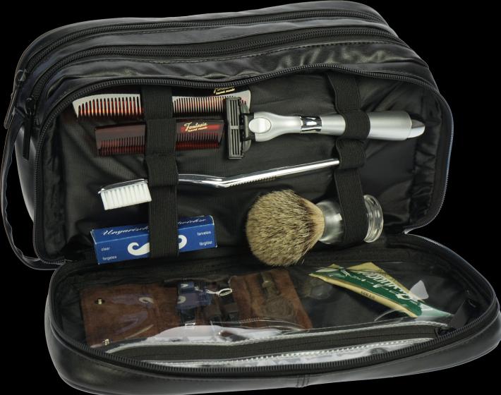Actual product image Men's bag made of imitation leather, 2 large compartments, 1 large compartment with wet