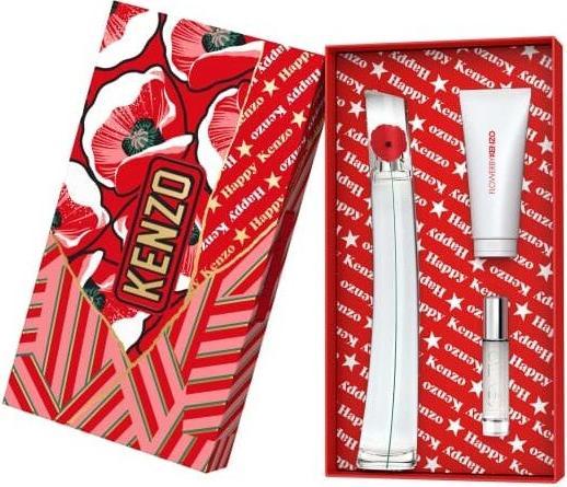 Kenzo - Flower By - EDP 100 ml (refillable) + body milk 75 ml + EDP 10 ml (refillable) (Eau de Parfum, 100 ml)