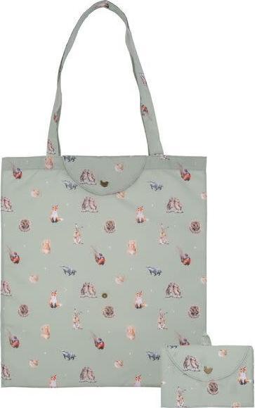 Image du produit Wrendale Design Sac à provisions pliable "Woodlanders" avec des animaux de la forêt