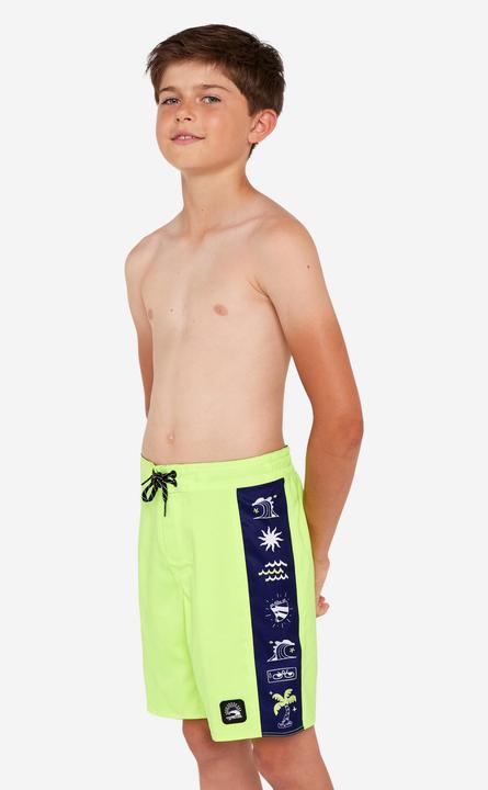 Image du produit Olaian Boardshort surf Garçon - 900 band jaune (14, 15, 16)