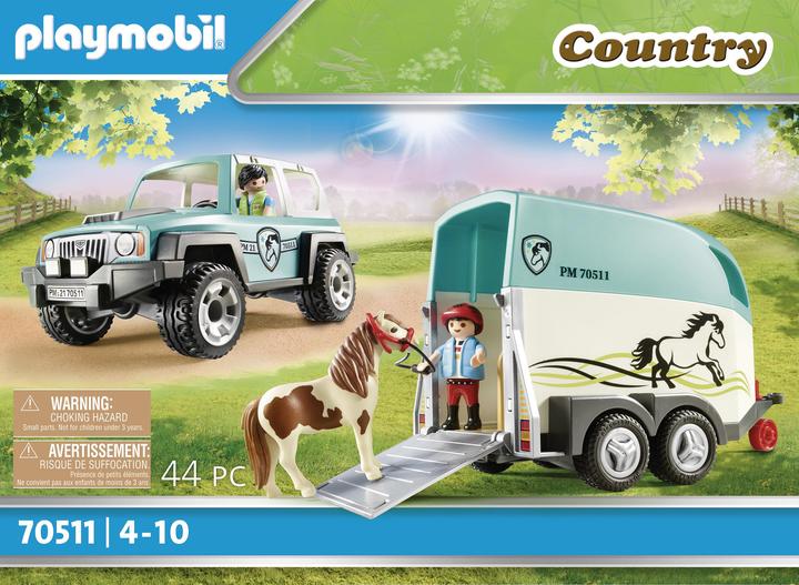Produktbild Playmobil PKW mit Ponyanhänger (70511, Playmobil Country)