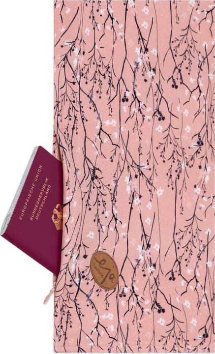 Actual product image eja Travel Schal Travel Scarf with MouthguardMeadow (Locks & Trailers)