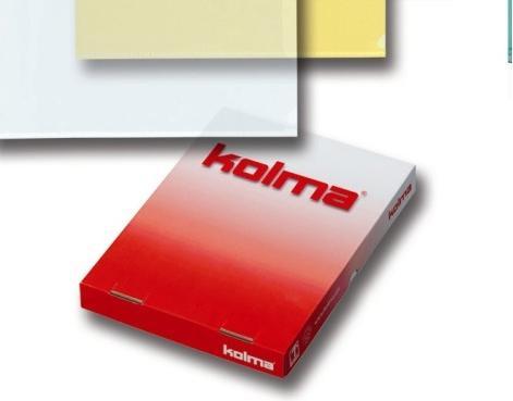 Actual product image Kolma A4 smooth superstrong assorted folders (A4, 10 x)