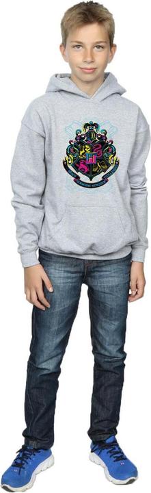 Produktbild Neon Hogwarts Crest Kapuzenpullover Jungen (140, 146)