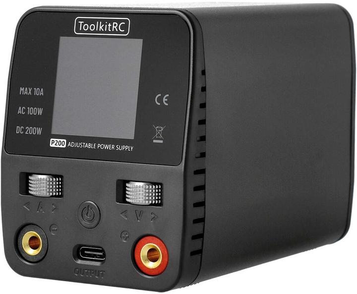 Immagine prodotto Toolkitrc P200 V2 Alimentatore 30V 10A 100/200W Ingresso AC e DC