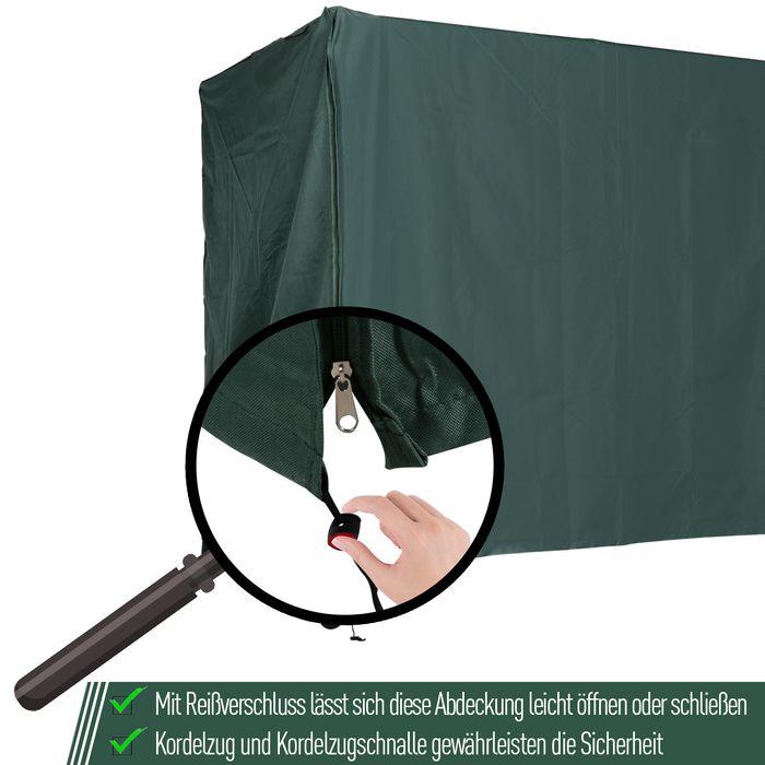 Image du produit Swisshandel24 Couverture Balançoire de jardin Imperméable Vert 205 x 124 x 164 cm