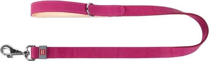 Waudog natural leather dog leash 20 mm wide, 122 cm long pink (Dog, Dog sport)