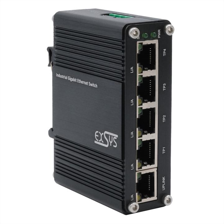 Immagine prodotto Exsys Mini switch Ethernet industriale 5x 1 Gbit/s (5 Porti)
