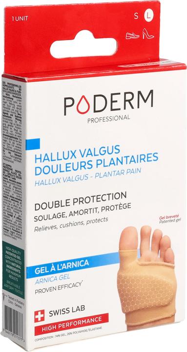 Immagine prodotto Poderm Doppia protezione per l'alluce valgo e il dolore plantare del tallone (Deodorante per piedi e polvere, 202.50 ml)